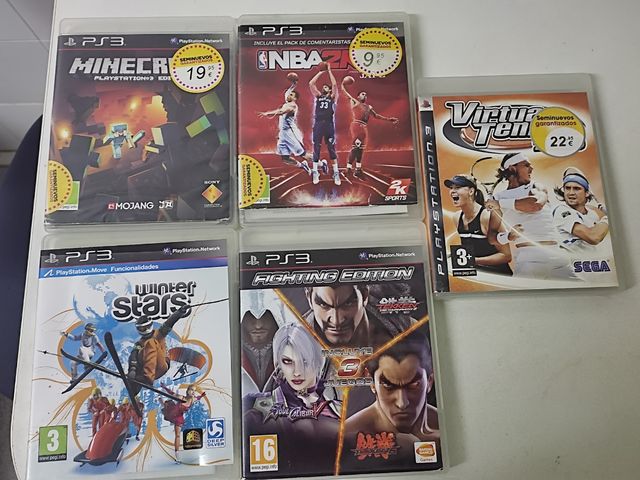 play station 3  y 5 juegos