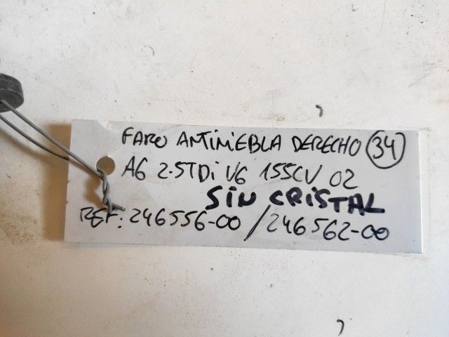 34 FARO ANTINIEBLA DERECHO A6 2.5 TDI V6 155CV 02