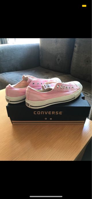 Converse original T 38 sin cordones rosas clarito de segunda mano en  Rivas-Vaciamadrid en WALLAPOP
