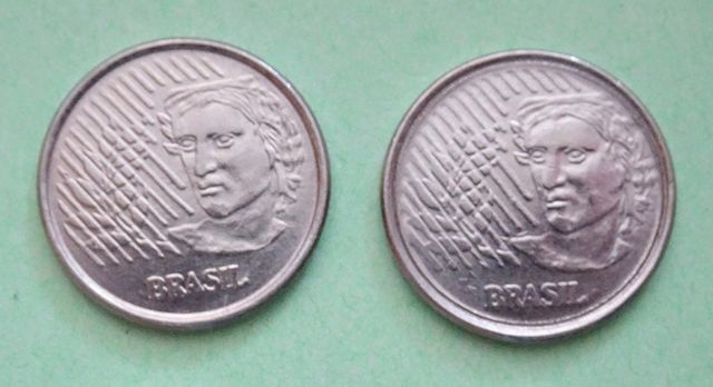 7 MONEDAS DE COLECCIÓN BRASIL y URUGUAY