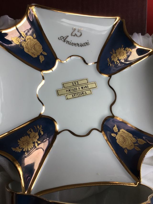 TAZAS PORCELANA NUEVAS 25 ANIVERSARIO BODAS