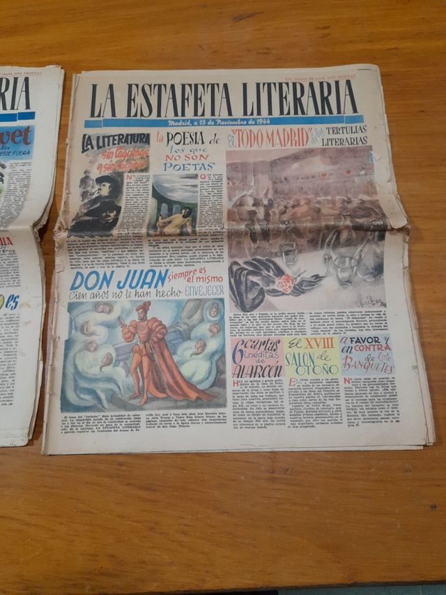 2 Ejemplares antiguos de La Estafeta Litereria