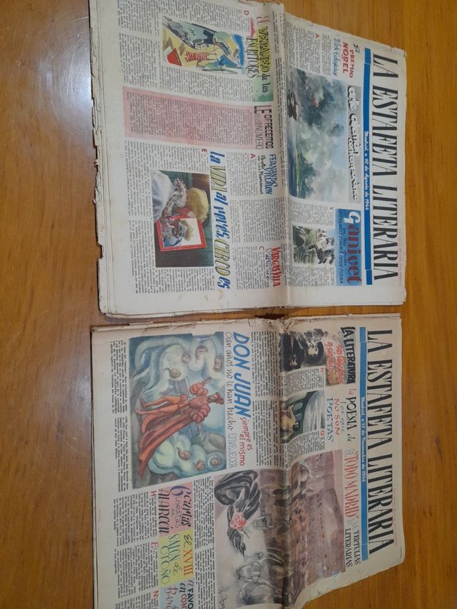 2 Ejemplares antiguos de La Estafeta Litereria