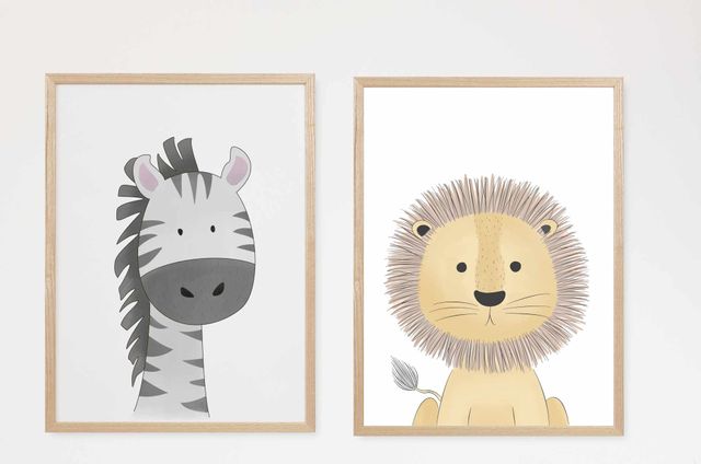 Cuadros infantiles de animales (nuevos)