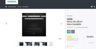 Horno Siemens de segunda mano por 200 EUR en Málaga en WALLAPOP