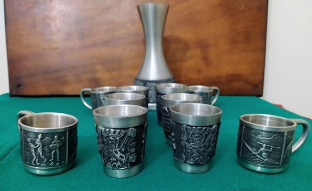 Juego Jarra y vasos Bolivia años 60