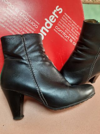 Botines piel negros mujer de \