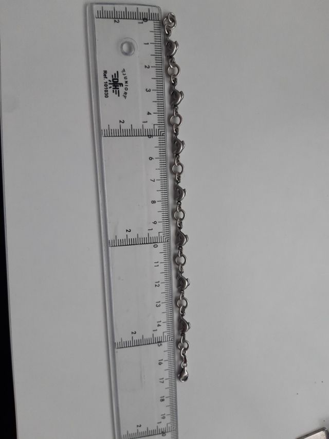 Pulsera plata delfines