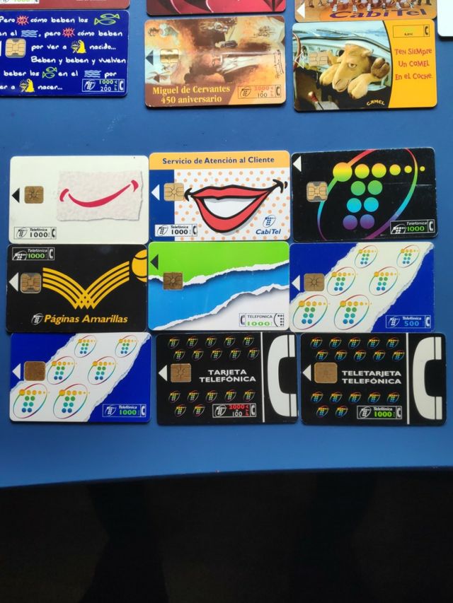 tarjetas CABINAS TELEFONICA