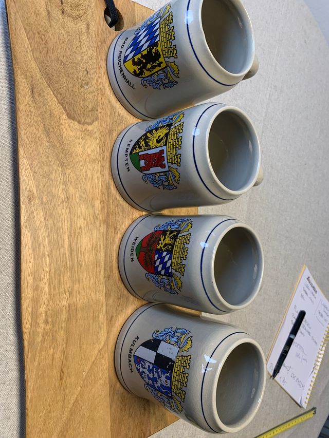 Jarras cerveza alemanas 4 uni.