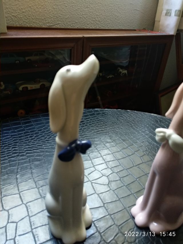 Pareja de Perros de porcelana