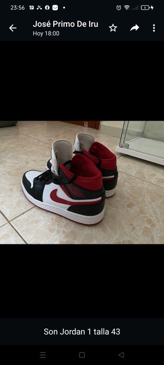 Jordan 1 talla 43 de segunda mano por 60 EUR en San Bartolomé de Tirajana  en WALLAPOP