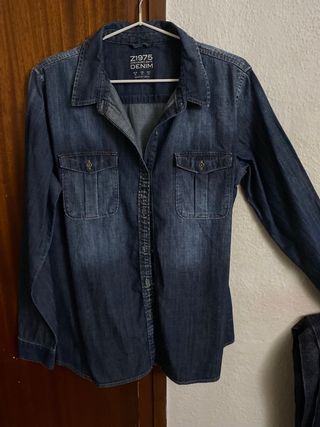 Camisa Tejana Mujer Zara de segunda mano por 10 EUR en Amposta en WALLAPOP