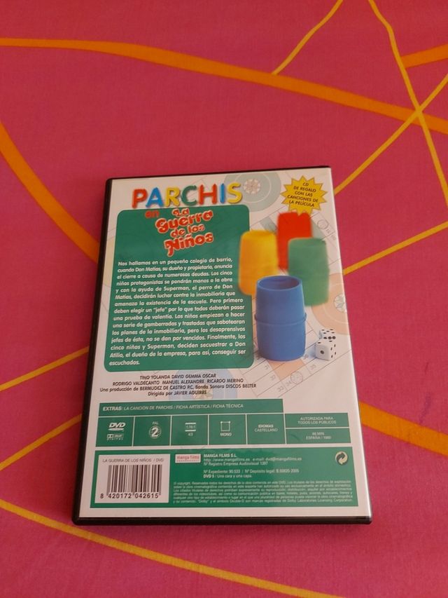 Pack Parchis La guerra de los niños 4 Dvds+4 Cds
