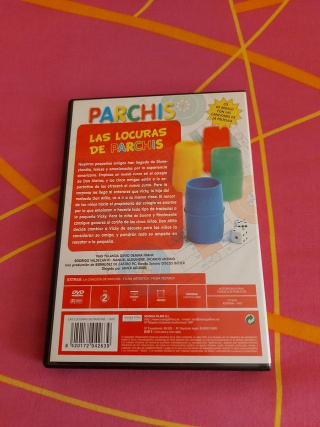 Pack Parchis La guerra de los niños 4 Dvds+4 Cds