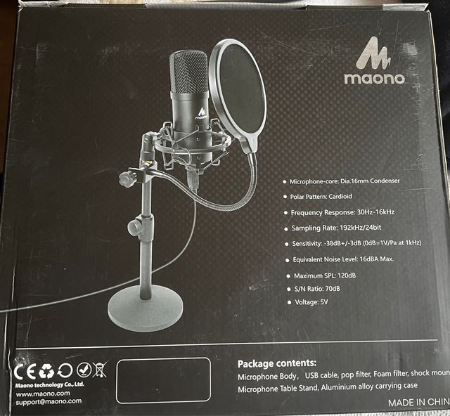 Micrófono profesional gaming kit podcast