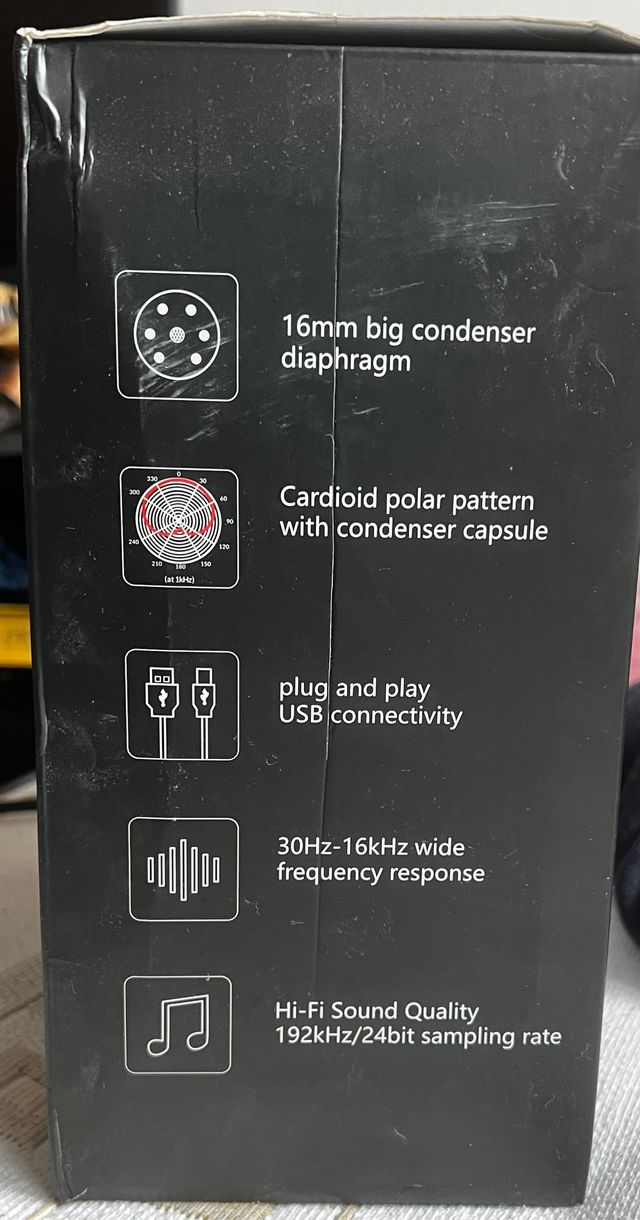 Micrófono profesional gaming kit podcast