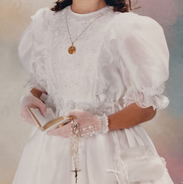 Vestido de 1* Comunión talla 08/11.