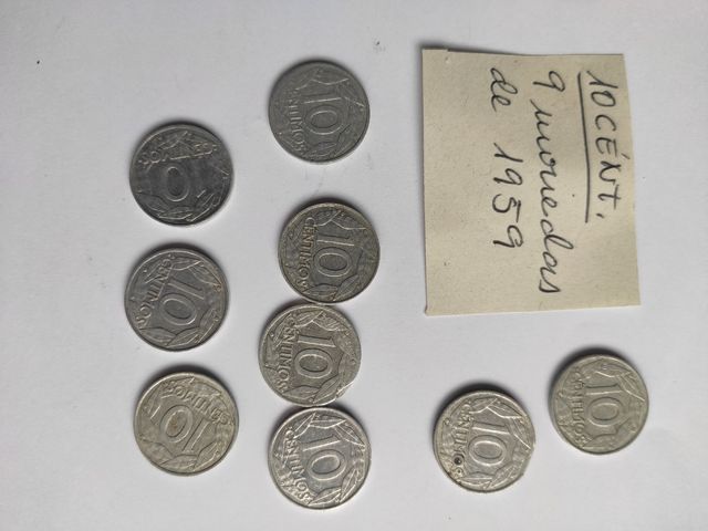 Monedas pesetas antiguas