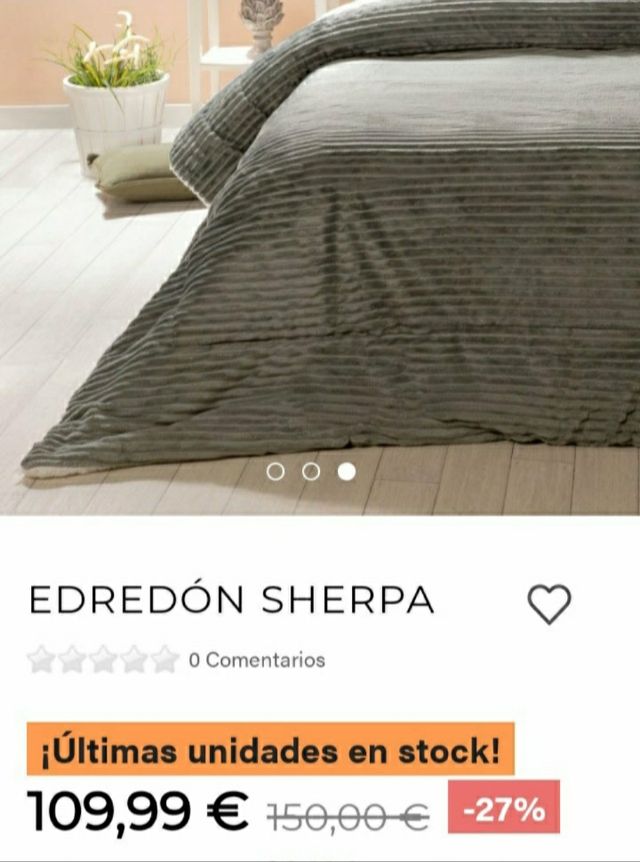 Edredón Sherpa "Miracle"cama150