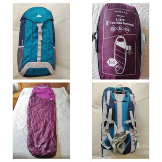 Mochila Arpenaz 40 litros y saco de dormir 15° de segunda mano por 40 EUR  en Poligono Los Villares Reina en WALLAPOP