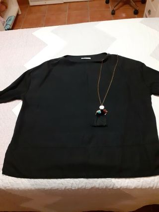 Sueter zara mujer.Regalo collar Parfois. de segunda mano por 7 EUR en  Xativa en WALLAPOP