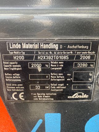CARRETILLA DIESEL LINDE H 20 TRIPLE