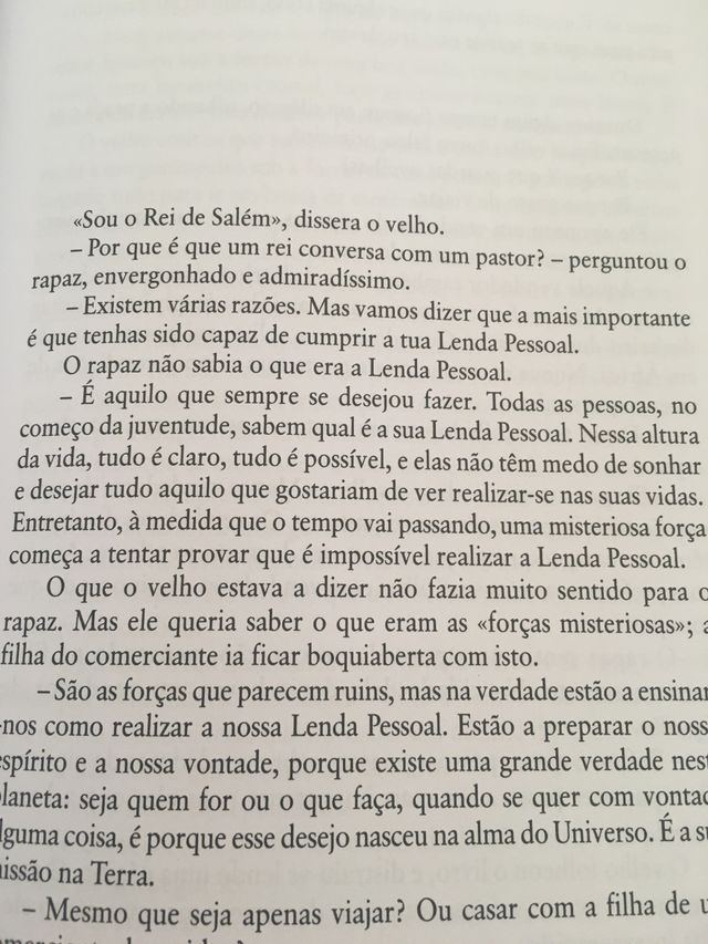 O Alquimista. Libro en portugués de Paulo Coelho