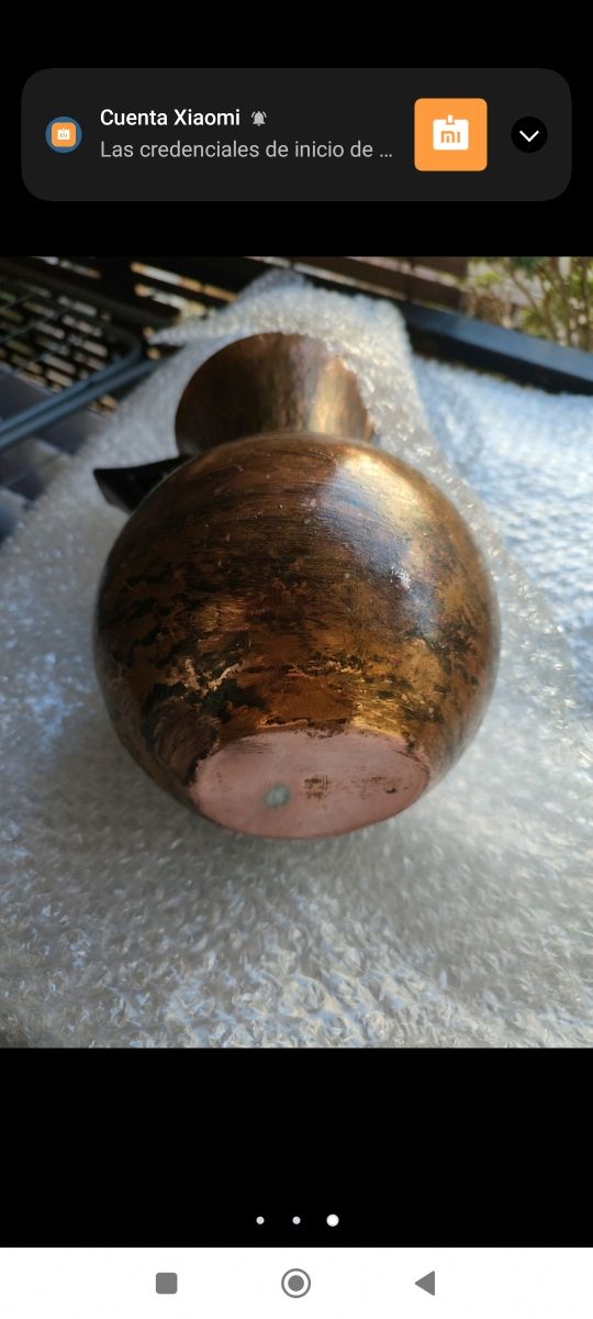 jarra color cobre envejecido