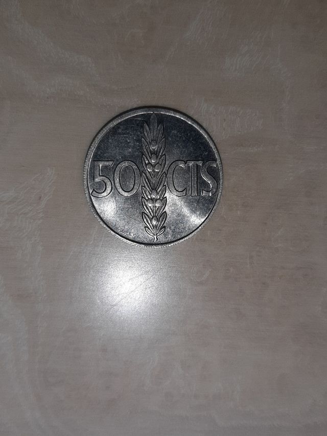MONEDA DE 50 CÉNTIMOS DE FRANCO