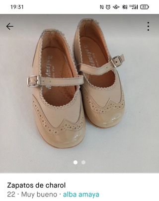 Zapatos charol niña talla 22 de segunda mano por 5 EUR en Tomares en  WALLAPOP