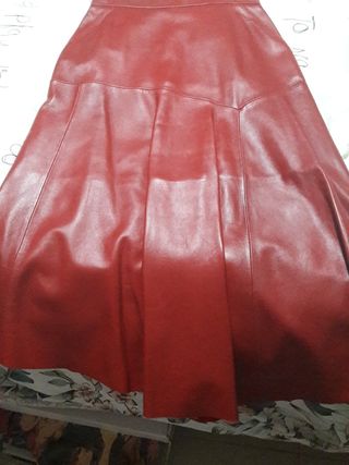Faldas de cuero de Zara para mujer | FASHIOLA.es