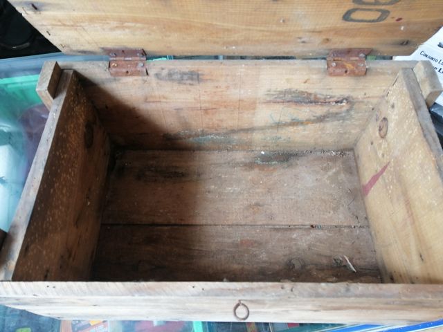 Caja de madera vintage