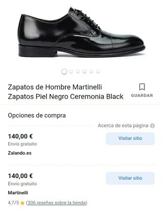 IMPRESIONANTES MARTINELLI PIEL T43 A ESTRENAR de segunda mano por 79,95 EUR  en Barcelona en WALLAPOP
