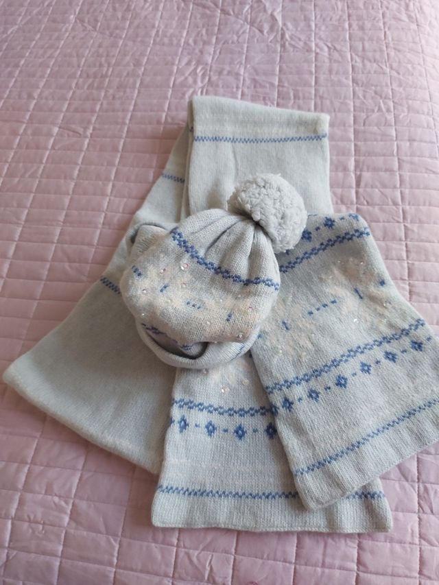 set cappellino e sciarpa.