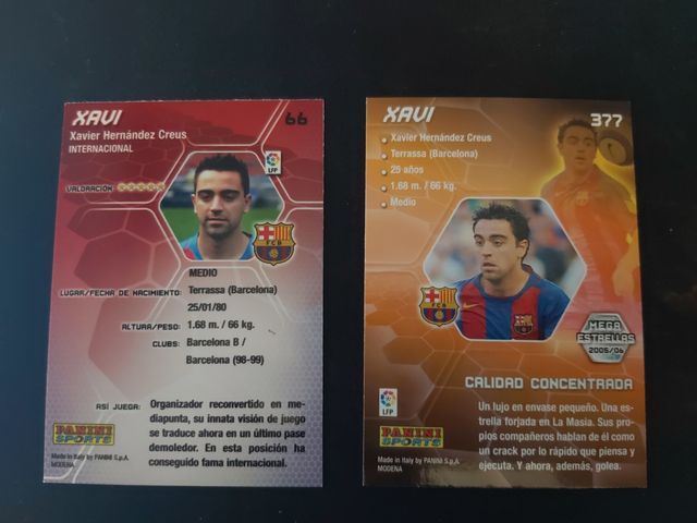 CROMOS XAVI MEGA CRACKS 05/06