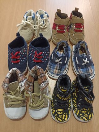 Zapatos bebé suela blanda de número 16 a 19 de segunda mano por 10 EUR en  Barcelona en WALLAPOP
