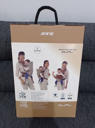 Mochila porta bebé Jané Dual de segunda mano por 15 EUR en Riba-Roja de  Turia en WALLAPOP