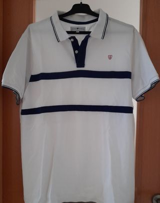 Polo blanco Álvaro Moreno de segunda mano por 10 EUR en Pinto en WALLAPOP