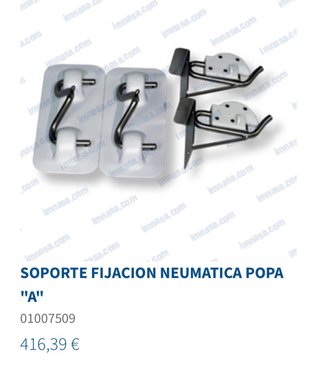 Soporte PoPa, Fijacion Neumatica