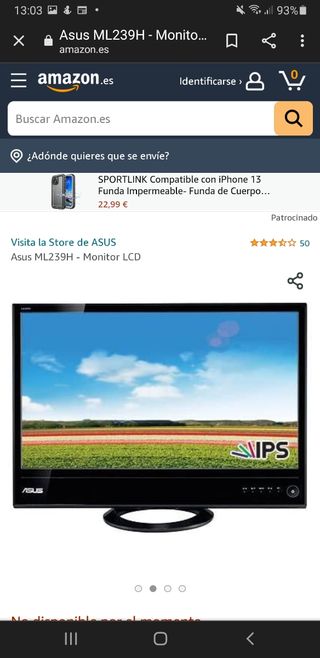Monitor 23 pulgadas Asus ML239 Full HD de segunda mano por 90 EUR en Dúrcal  en WALLAPOP