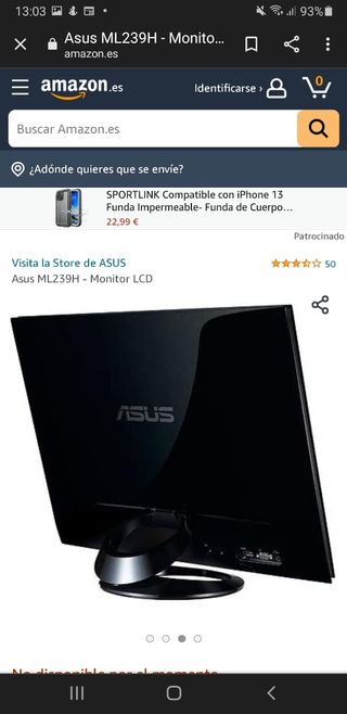 Monitor 23 pulgadas Asus ML239 Full HD de segunda mano por 90 EUR en Dúrcal  en WALLAPOP
