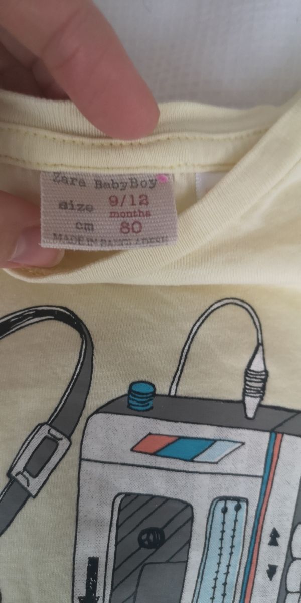 Lote 3 camisetas Zara 9 a 12 meses