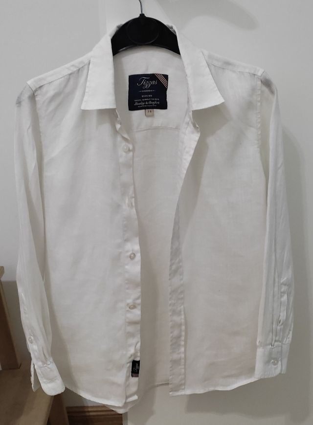 Camisa lino 8 años marca Tizzas