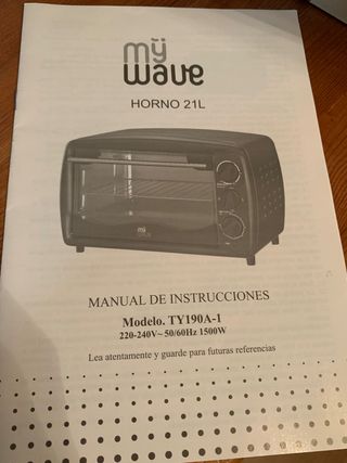 Horno de sobremesa marca My Wave de segunda mano por 25 EUR en Majadahonda  en WALLAPOP