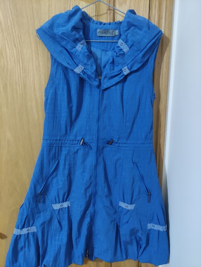 Vestido globo azul talla M-L