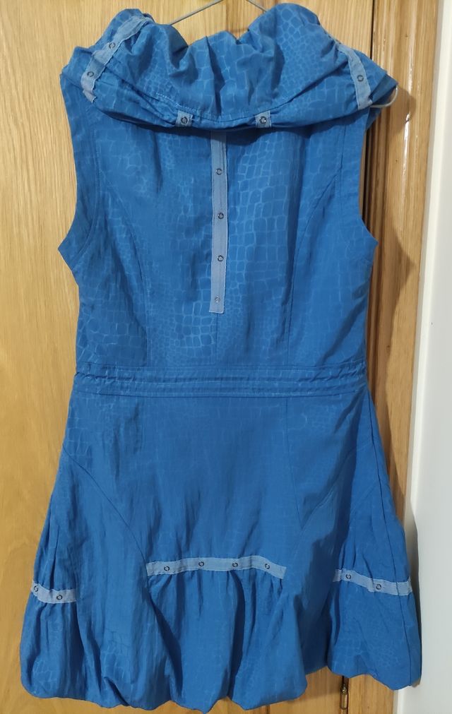 Vestido globo azul talla M-L