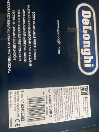 De Longhi XLM355ADC Colombina Evo Escoba eléctrica inalámbrica - azul claro  | Vieffetrade
