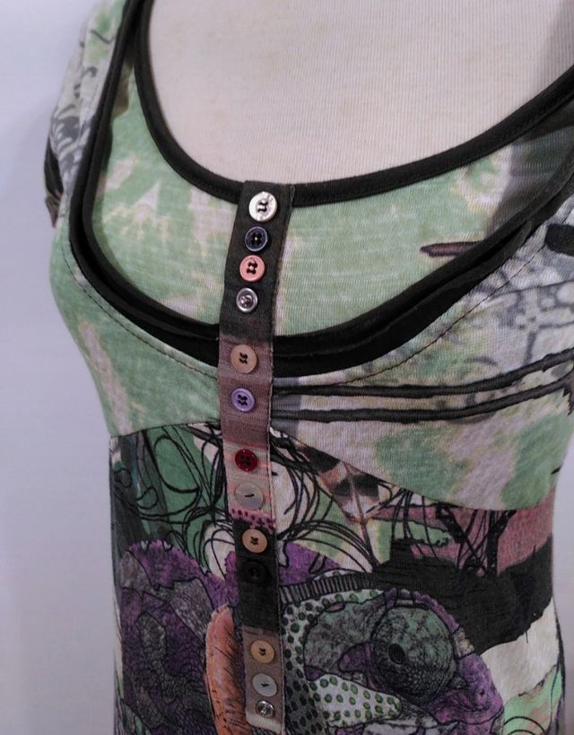 vestido desigual talla S