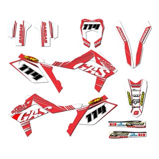 Kit pegatinas moto Enduro Gas-Gas EC 12-17 Roja 2
